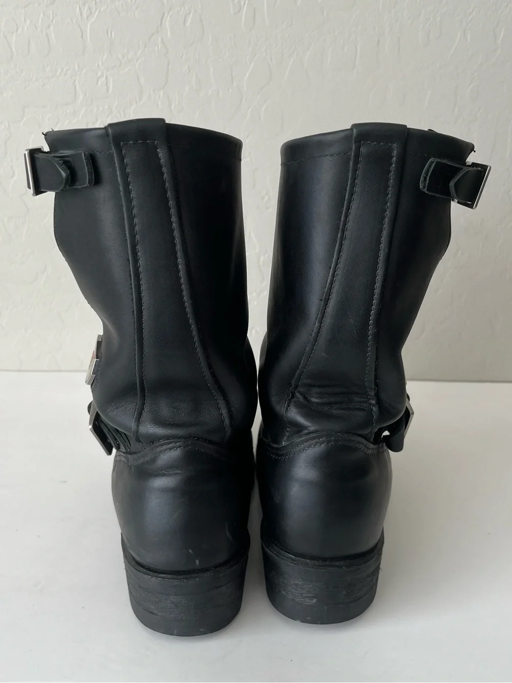 Red Wing Shoes 968 Leather Motorcycle Moto Boots Black Size Men’s 7 D